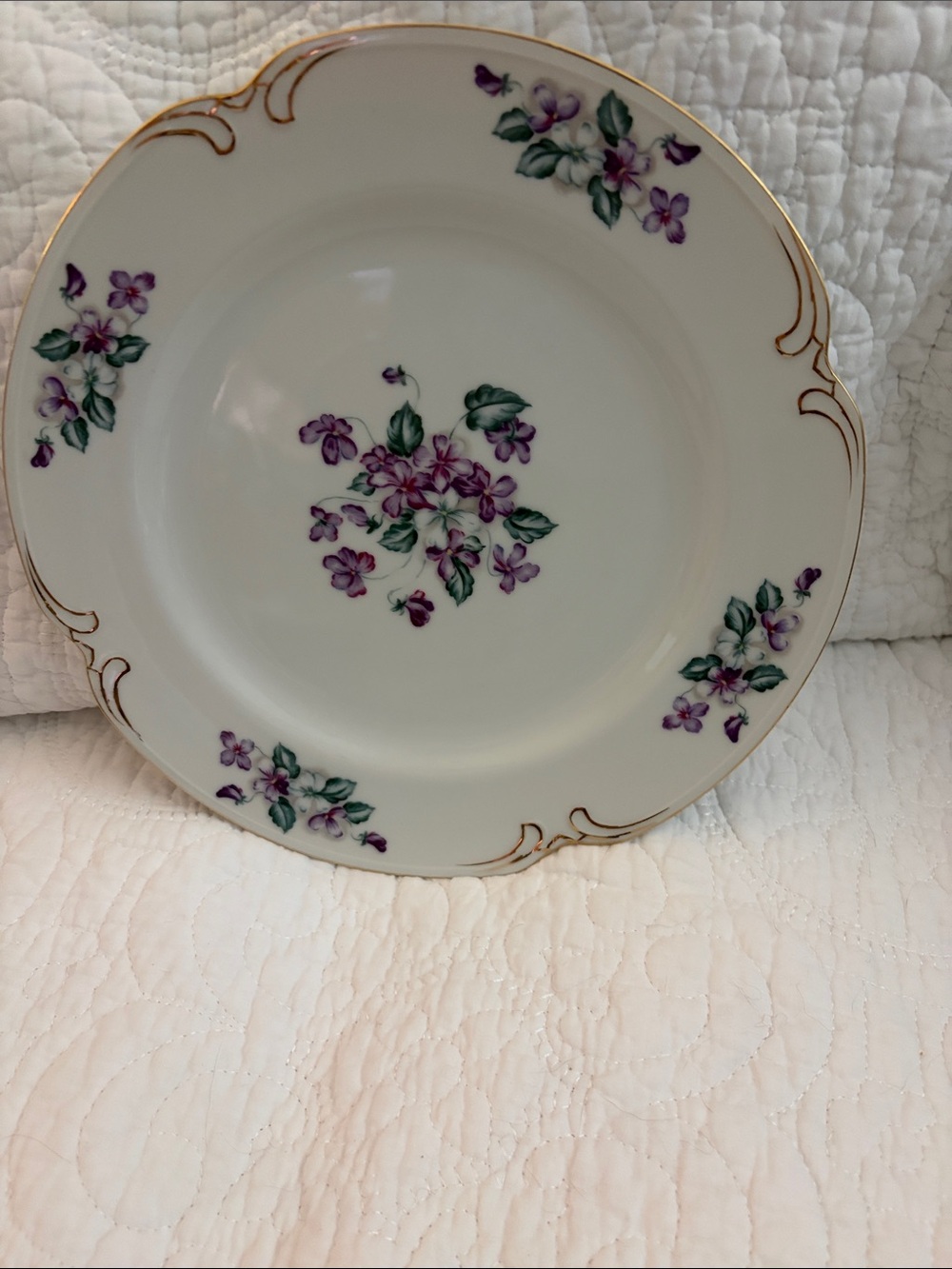 Vintage Viola Crescent China Japan Replacement 10”  Dinner Plate